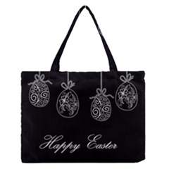 Easter Eggs Zipper Medium Tote Bag by Valentinaart