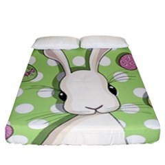 Easter Bunny  Fitted Sheet (california King Size) by Valentinaart