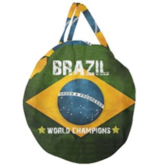Football World Cup Giant Round Zipper Tote by Valentinaart