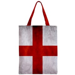 England Flag Zipper Classic Tote Bag by Valentinaart