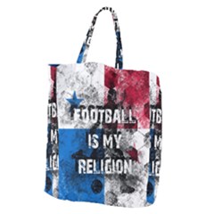 Football Is My Religion Giant Grocery Zipper Tote by Valentinaart