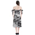 Vehicle Car Transportation Vintage Shoulder Tie Bardot Midi Dress View2