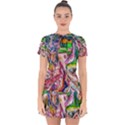 Budha Denied The Shine Of The World Drop Hem Mini Chiffon Dress View1