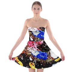 Smashed Butterfly 5 Strapless Bra Top Dress by bestdesignintheworld