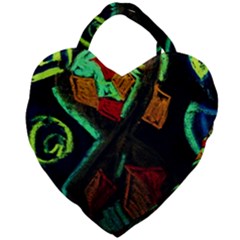 Girls Curiousity 12 Giant Heart Shaped Tote by bestdesignintheworld