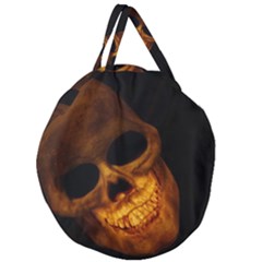 Laughing Skull Giant Round Zipper Tote by StarvingArtisan