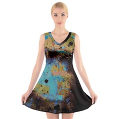 Blue Options 5 V-neck Sleeveless Dress by bestdesignintheworld