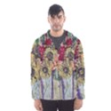 Sunflowers And Lamp Hooded Wind Breaker (Men) View1