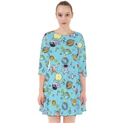 Space Pattern Smock Dress by Valentinaart