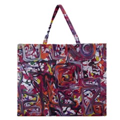 Connections Zipper Large Tote Bag by bestdesignintheworld