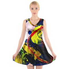 Global Warming 2 V-neck Sleeveless Dress by bestdesignintheworld