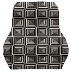 Pattern Op Art Black White Grey Car Seat Back Cushion  by Nexatart