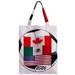 United Football Championship Hosting 2026 Soccer Ball Logo Canada Mexico Usa Zipper Classic Tote Bag by yoursparklingshop