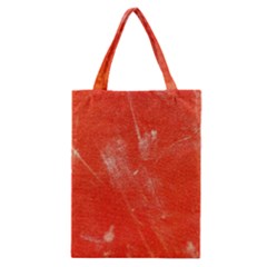 Grunge Red Tarpaulin Texture Classic Tote Bag by FunnyCow