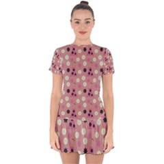 Mauve Dress Drop Hem Mini Chiffon Dress by snowwhitegirl