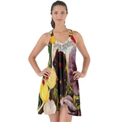 Flowers 1776534 1920 Show Some Back Chiffon Dress by vintage2030