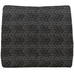 Wavy Grid Dark Pattern Seat Cushion by dflcprints