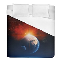 Earth Globe Planet Space Universe Duvet Cover (full/ Double Size) by Celenk