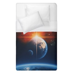 Earth Globe Planet Space Universe Duvet Cover (single Size) by Celenk