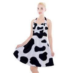 Cheetah Print Halter Party Swing Dress  by NSGLOBALDESIGNS2