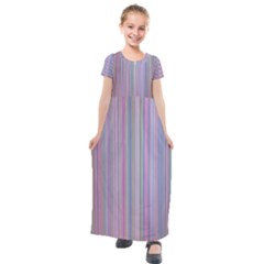 Rainbow Stripe Version 2 Kids  Short Sleeve Maxi Dress by dressshop