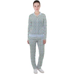 Amphibians Hopping Houndstooth Pattern Casual Jacket And Pants Set by emilyzragz