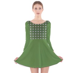 Logo Kekistan Pattern Elegant With Lines On Green Background Long Sleeve Velvet Skater Dress by snek