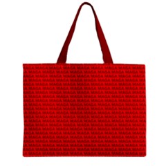 Maga Make America Great Again Usa Pattern Red Zipper Mini Tote Bag by snek