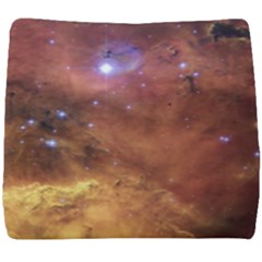 Cosmic Astronomy Sky With Stars Orange Brown And Yellow Seat Cushion by genx