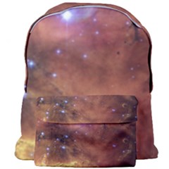 Cosmic Astronomy Sky With Stars Orange Brown And Yellow Giant Full Print Backpack by genx