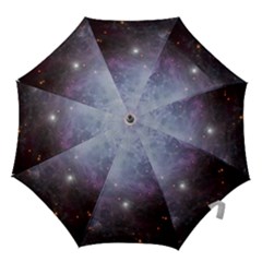 Orion Nebula Pastel Violet Purple Turquoise Blue Star Formation  Hook Handle Umbrellas (small) by genx