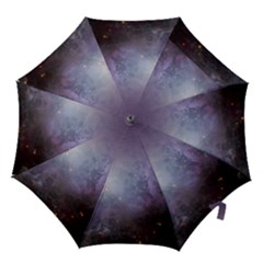 Orion Nebula Pastel Violet Purple Turquoise Blue Star Formation Hook Handle Umbrellas (small) by genx