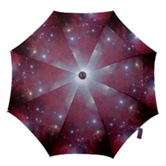 Christmas Tree Cluster Red Stars Nebula Constellation Astronomy Hook Handle Umbrellas (small) by genx