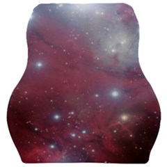 Christmas Tree Cluster Red Stars Nebula Constellation Astronomy Car Seat Velour Cushion  by genx