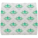 Plant Pattern Green Leaf Flora Seat Cushion View1