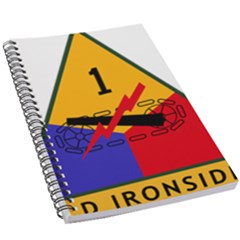 U S  Army 1st Armored Division s Combat Service Identification Badge  5 5  X 8 5  Notebook by abbeyz71