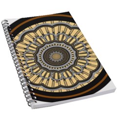 Mandala Pattern Round Ethnic 5 5  X 8 5  Notebook by Pakrebo