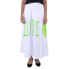 I Lovetennis Flared Maxi Skirt by Greencreations