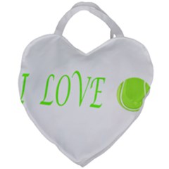 I Lovetennis Giant Heart Shaped Tote by Greencreations