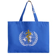Flag Of World Health Organization Zipper Mini Tote Bag by abbeyz71