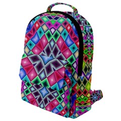Kaleidoscope Pattern Sacred Geometry Flap Pocket Backpack (small) by Pakrebo