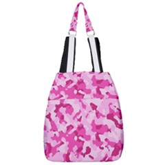 Standard Pink Camouflage Army Military Girl Funny Pattern Center Zip Backpack by snek