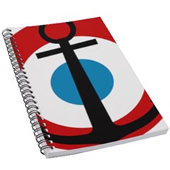 Roundel Of French Naval Aviation 5 5  X 8 5  Notebook by abbeyz71