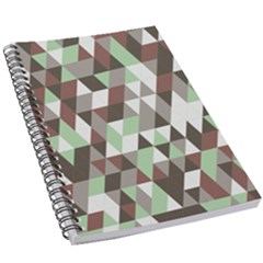 Coco Mint Triangles 5 5  X 8 5  Notebook by WensdaiAmbrose