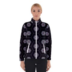 Geometric Pattern - Black Winter Jacket by WensdaiAmbrose
