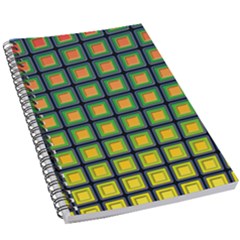 Tile Background Image Pattern Squares 5 5  X 8 5  Notebook by Pakrebo