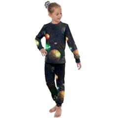 Galactic Kids  Long Sleeve Set  by WensdaiAmbrose