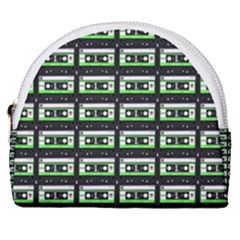 Green Cassette Horseshoe Style Canvas Pouch by snowwhitegirl