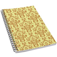 Victorian Paisley Yellow 5 5  X 8 5  Notebook by snowwhitegirl