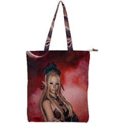 Wonderful Mythical Fairy Double Zip Up Tote Bag by FantasyWorld7